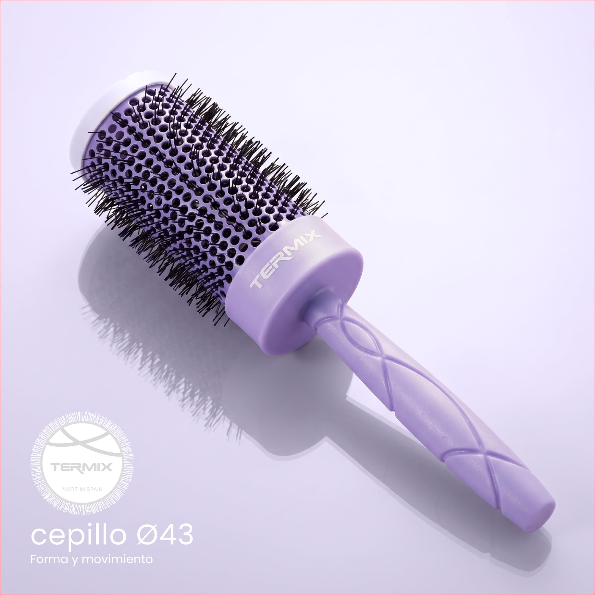 TERMIX - Perfect Look Kit Pride | Set de Peinado con Cepillo Redondo Ø43, Cepillo Desenredante, Cepillo de Recogidos, 6 Pinzas y Neceser | Forma, Movimiento, Brillo y Rutina Completa