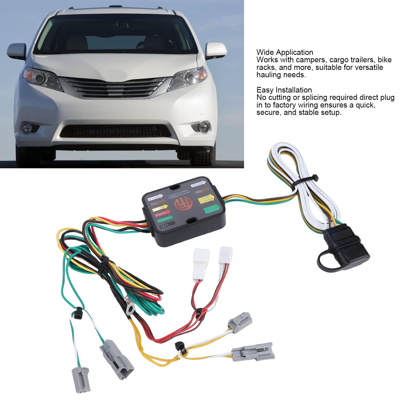 Kit DE ARNÉS DE CABLEADO DE Remolque Kit DE Remolque DE Conector DE 4 Pines DE Calidad OEM CONFIABLE SE 2015-2020