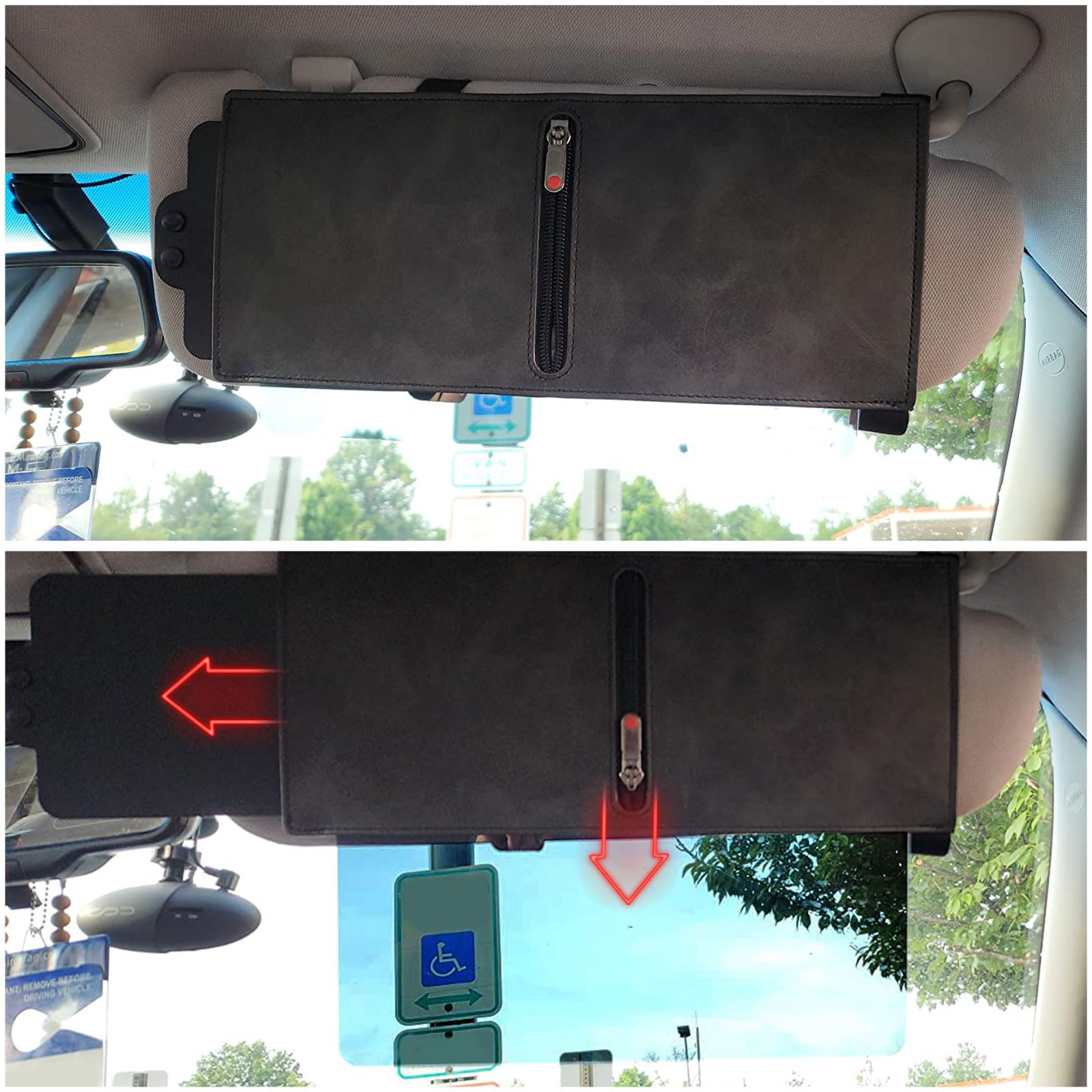 Estensione Parasole Polarizzata Per Auto: Addio Abbagliamento! (Coppia L+R)