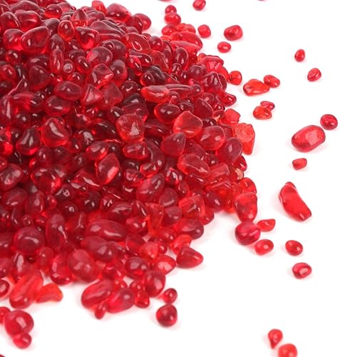 Miniatura 3 de Vidrio reflectante templado de alto brillo, grava de vidrio para hogueras, piedras de vidrio de fuego, piedras de cristal, gemas para pecera,