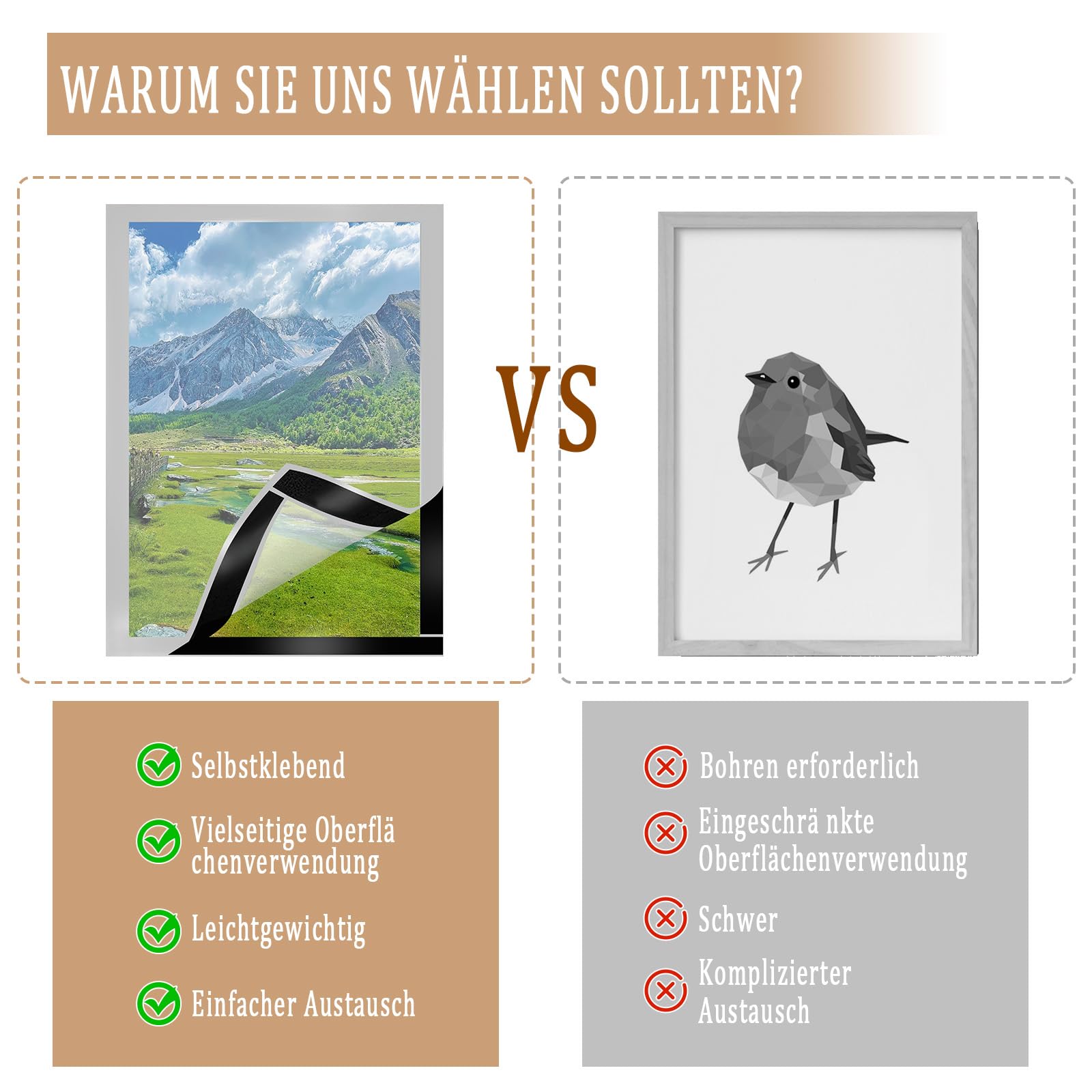 15 Stück Magnetrahmen A4 Selbstklebend – Magnetischer Bilderrahmen für Dokumente, Hinweise & Poster – Magnetfolie Selbstklebend – Rahmen DIN A4 – Bilderrahmen Magnetisch für Büro, Schule, Zuhause