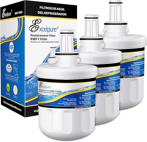 EXCELPURE DA29-00003G Reemplazo para Samsung HAFCU1, RSG257AARS, DA29-00003F, RF267AERS, HDX FMS-1, RF26XAERS, RF267ABRS, RFG237AARS, RFG238AARS,