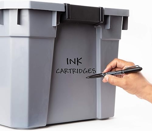 Miniatura 5 de Avery Marks-a-lot 98113 - Marcadores permanentes, estilo escritorio, punta de cincel, 36 marcadores negros, 12 cajas