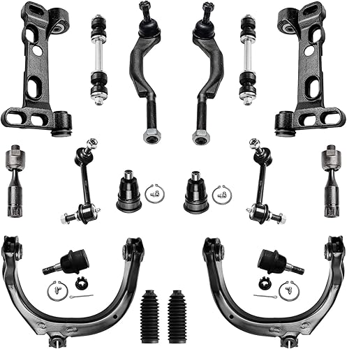 Miniatura 90 de Detroit Axle - 4WD Front End 14pc Kit de suspensión para Ford F-150 F-250 Expedition Navigator, 2 brazos de control superior 2 rótulas inferiores 2
