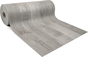 GIURI TESSUTI - PVC Floor - Waterproof Vinyl Surface Coating with Non-Slip Texture and Soundproof Fabric Backing (Per Metre, Ray Fog)