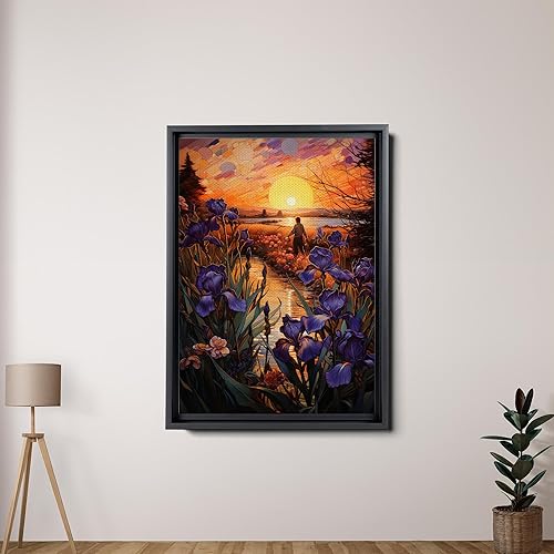 Miniatura 3 de Provence Blooms, Acrylic Iris Prints, Captivating Canvas Wall Art Celebrating the Beauty of Flowers, Decor Canvas, Home Decor