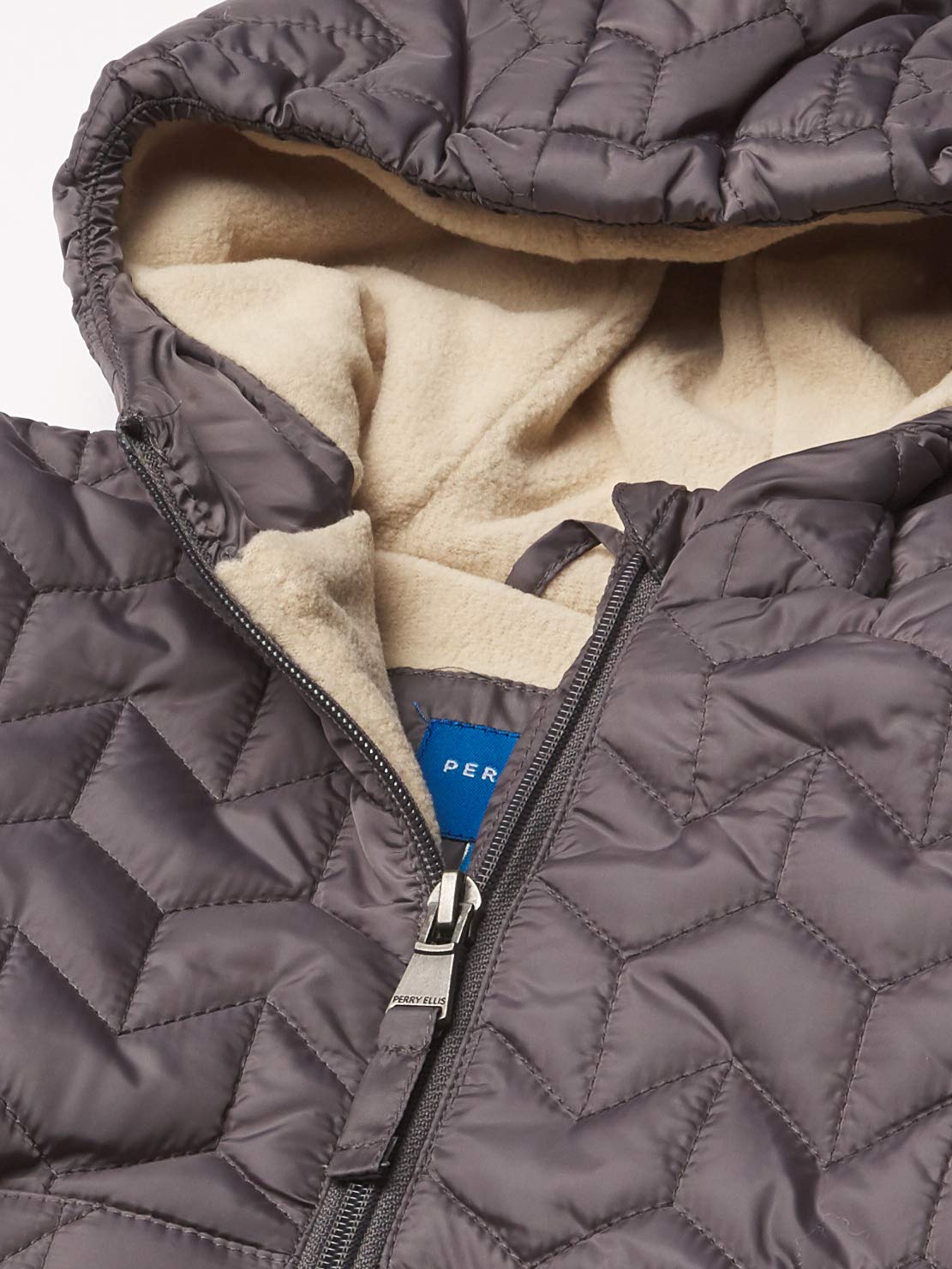 Perry Ellis Baby Boys Quilted Puffers, Charcoal, 24M