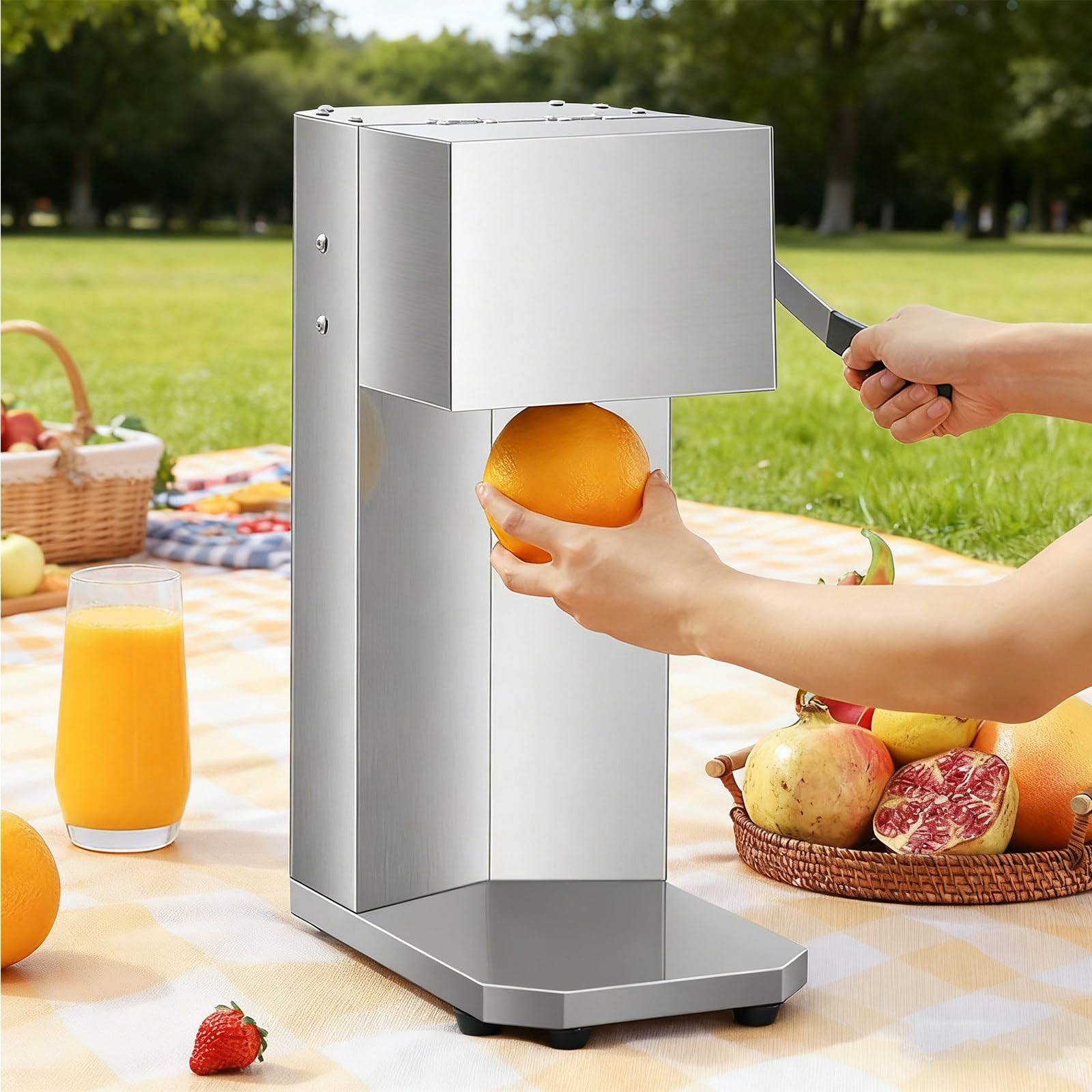 Comercial Exprimidor Automático De Cítricos, Diseñado para Naranjas, Sandías, Piñas Y Pomelos, Ofrece Máxima Extracción De Jugo con Mínimo Esfuerzo, Fácil De Usar Y Mantener