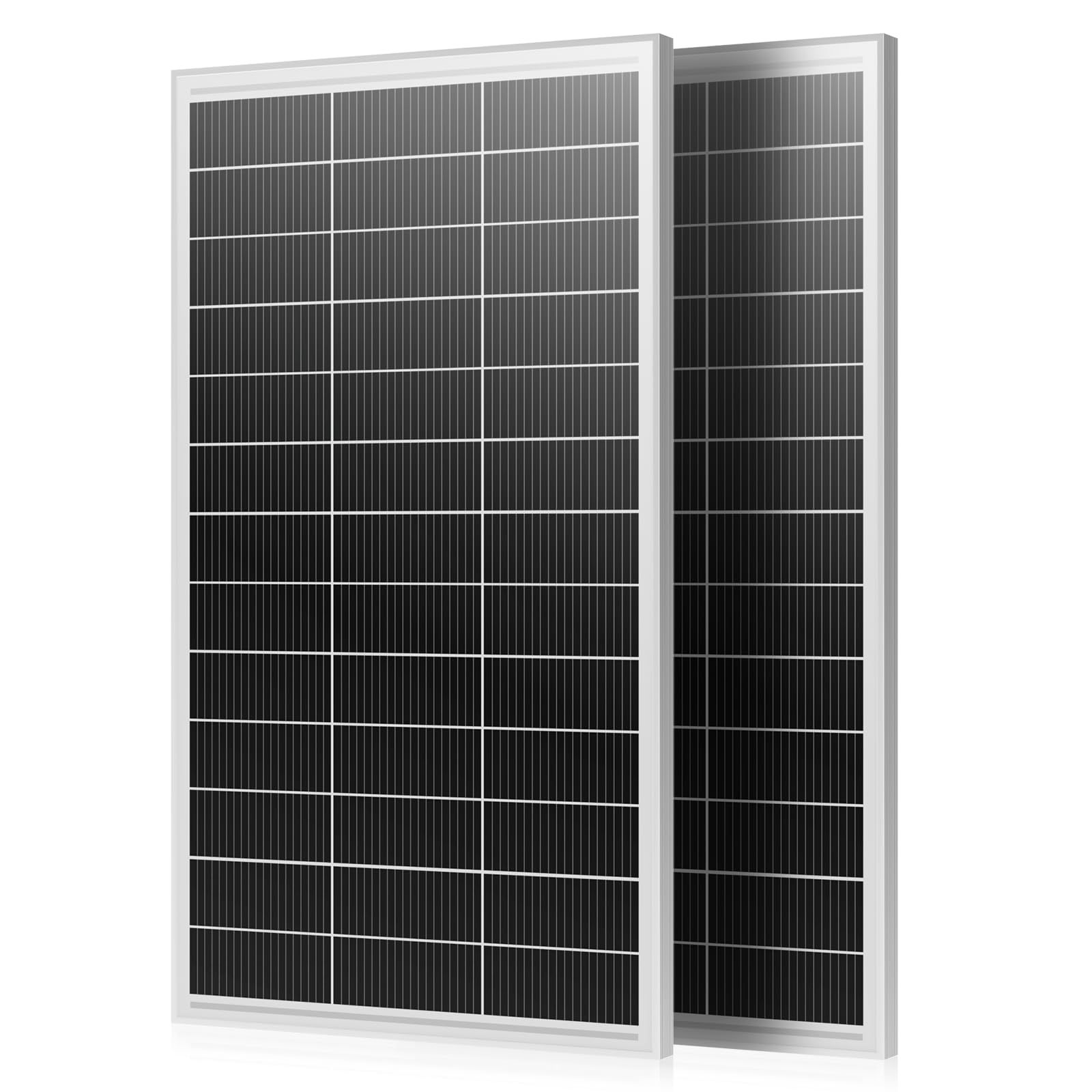 WERCHTAY 12V Solarpanel 400w Monokristallines, Solarmodul mit Hocheffizientes Aluminiumrahmen, SMBB Technologie, PV Modul für Batterien, Boot, Wohnmobile, Gartenhäuse, Haus (200W*2)
