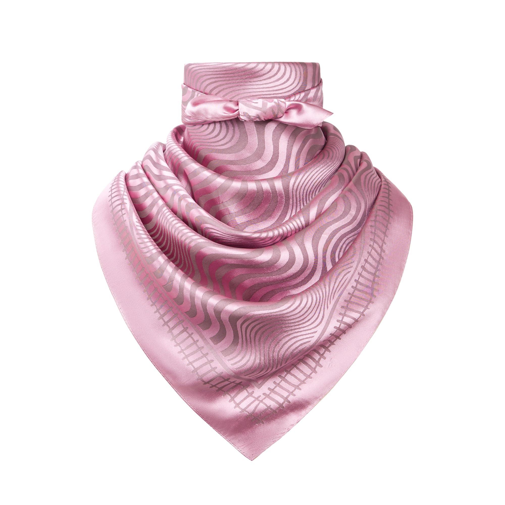 35" Men's Large Square Jacquard Scarf - Cowboy Wild Rugged Style, With Gift Packed