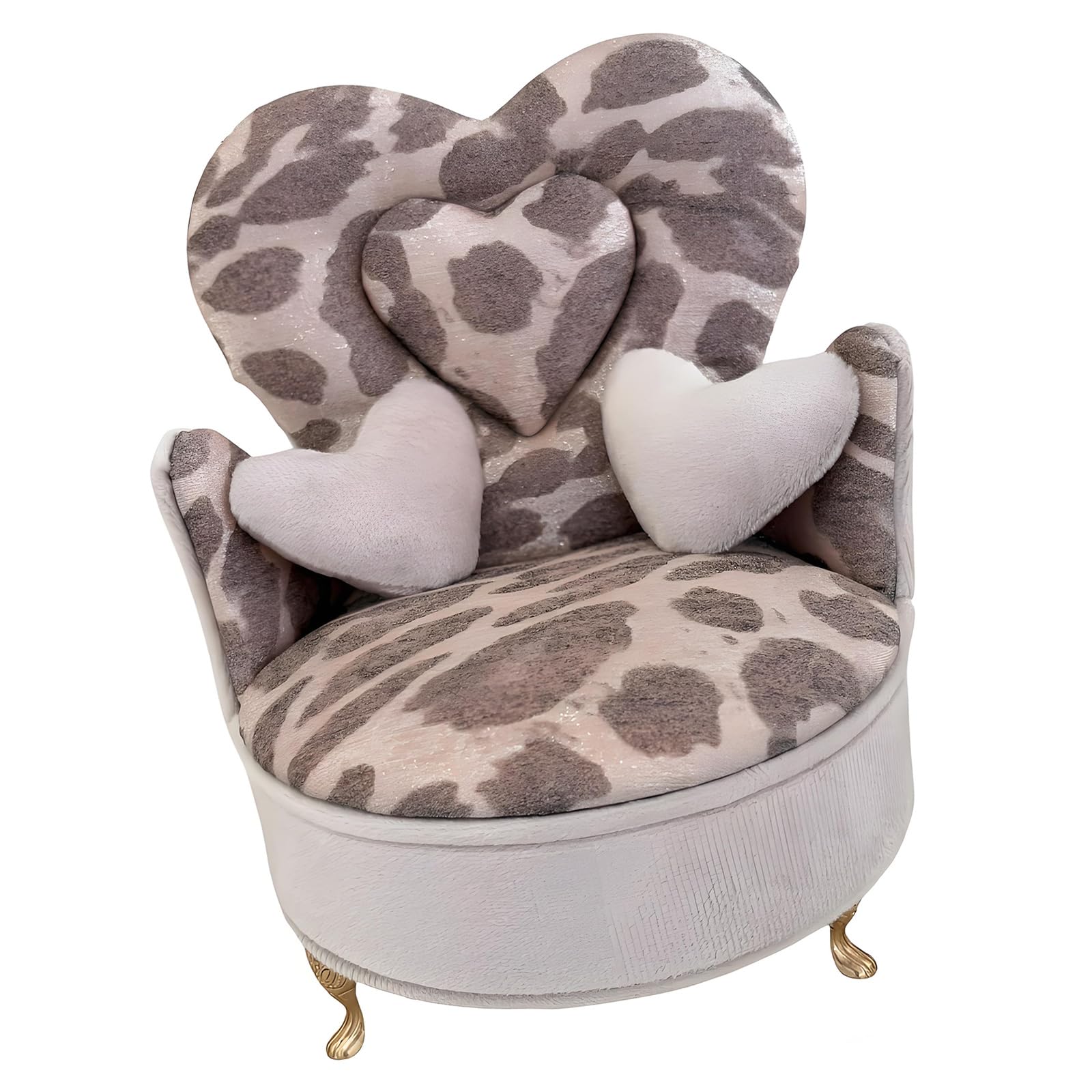 MCAOAL Velvets Lined Jewelry Storage Box with Unique Leopard Designs and Multiple Dividers Storage Container for Valuables Leopard Print Jewelry Case