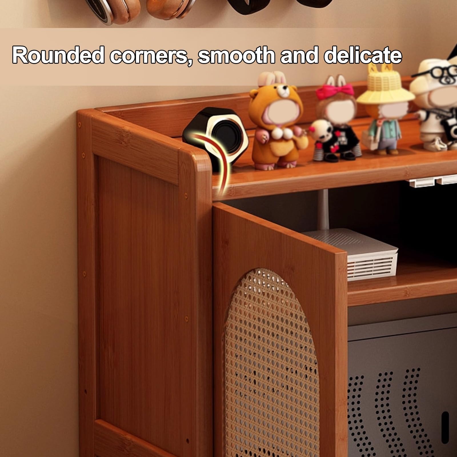 Armoire de rangement sur pied pour routeur WiFi pour la maison et le bureau