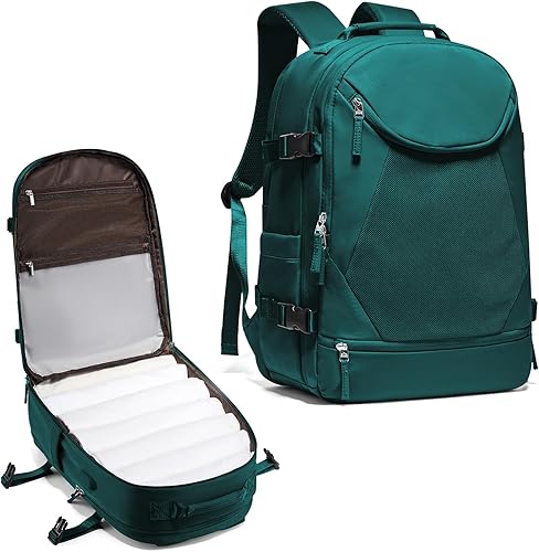 coowoz Mochila de viaje para hombres y mujeres, mochila negra para laptop, senderismo, deporte, gimnasio, universidad, mochila, Azul eléctrico,