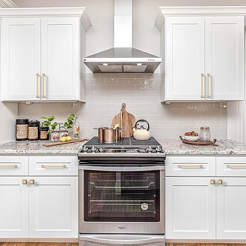 Miniatura 5 de 9BUILD Paquete de 10 tiradores dorados cepillados de 6.25 pulgadas para gabinetes de cocina, herrajes para gabinetes de cocina, manijas de cocina