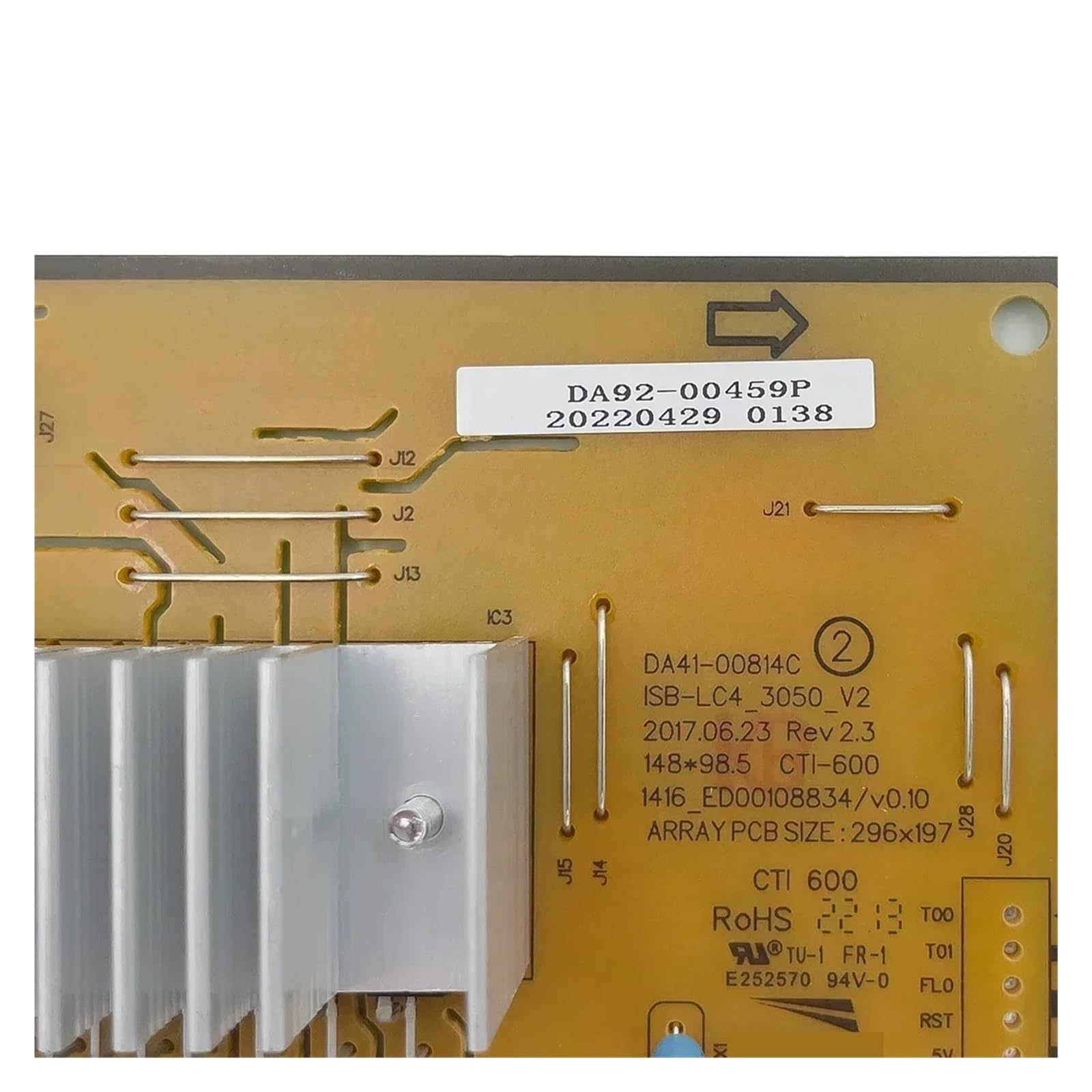 Placa de control de nevera Placa principal DA92-00459P Circuito De DA92-00459T PCB Placa Control DA41-00814C Para Refrigerador Base Piezas Congelador