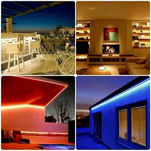 Miniatura 5 de ansu Tira de luces LED de neón RGB 12V 2835, impermeable, flexible, tubo de silicona suave (tira LED de 1M)