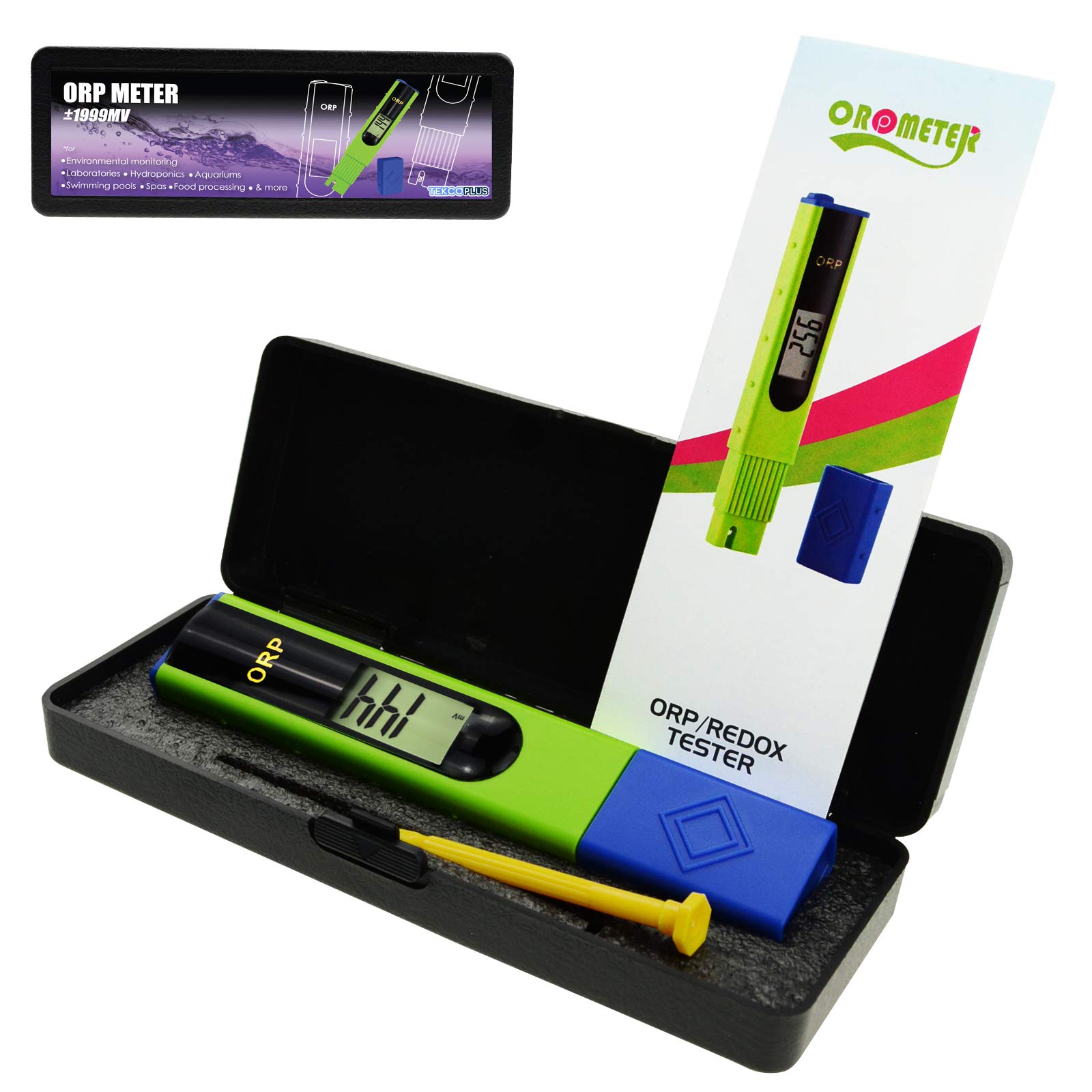 Testeur de potentiel d'oxydation, de type stylo numérique pour aquariums, piscines, systèmes de traitement de l'eau, aquaculture, spa
