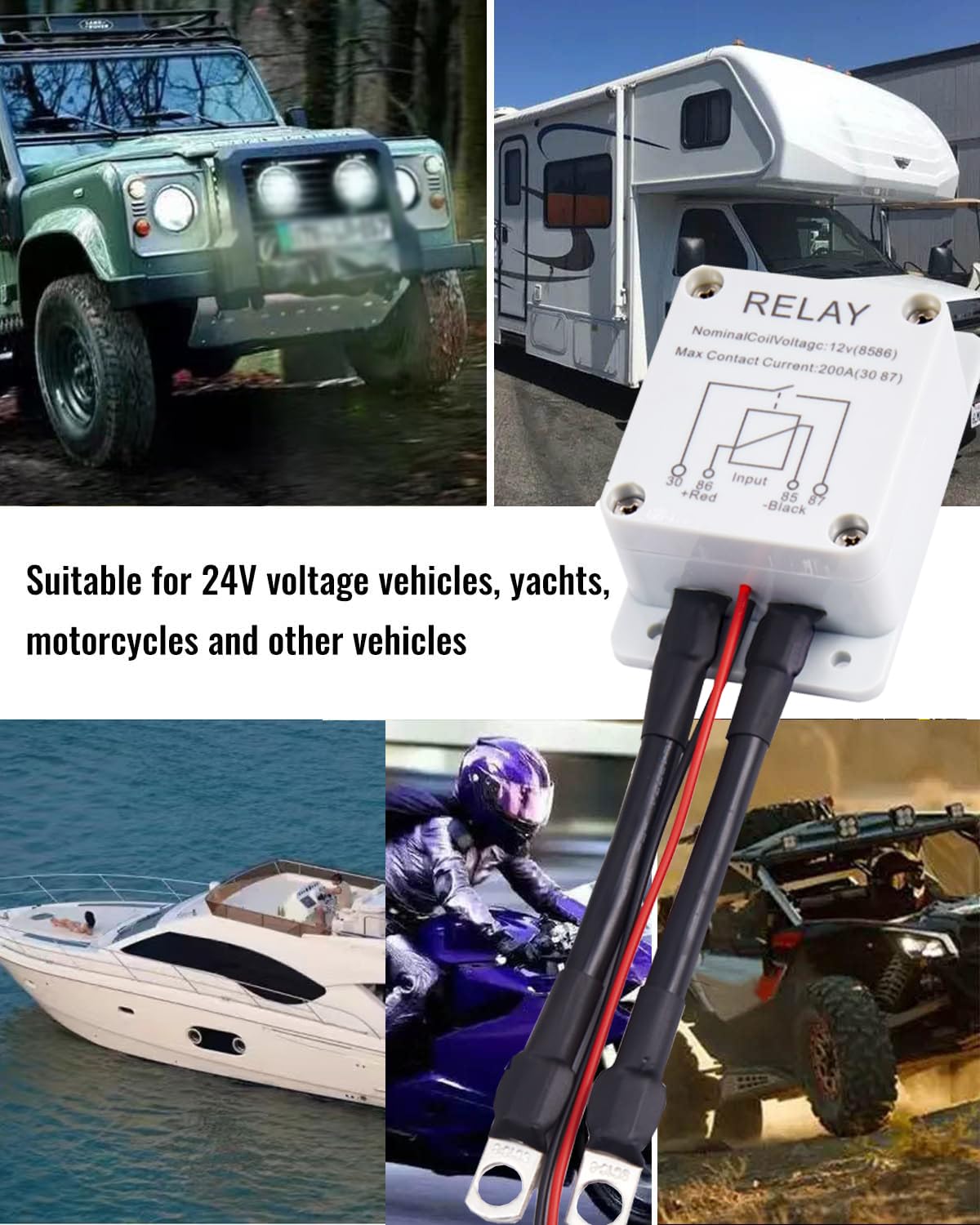 Snapklik.com : Remote Battery Disconnect Switch,DC12V 200A Wireless ...