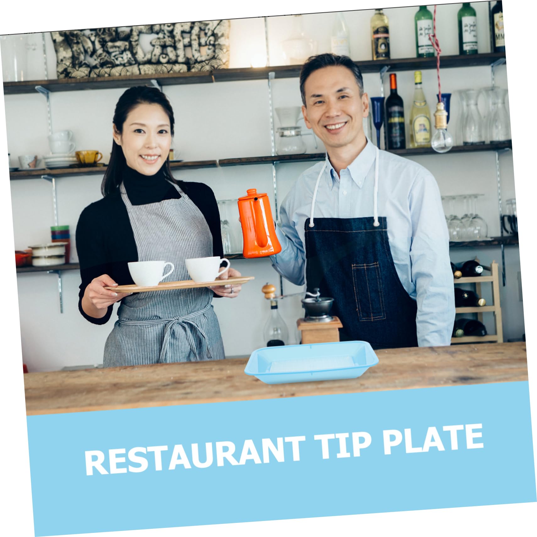 OFFSCH Restaurant Tip Tray Plastic Serving Tray for Tips Versatile Design for Easy Storage Daily Use Compact