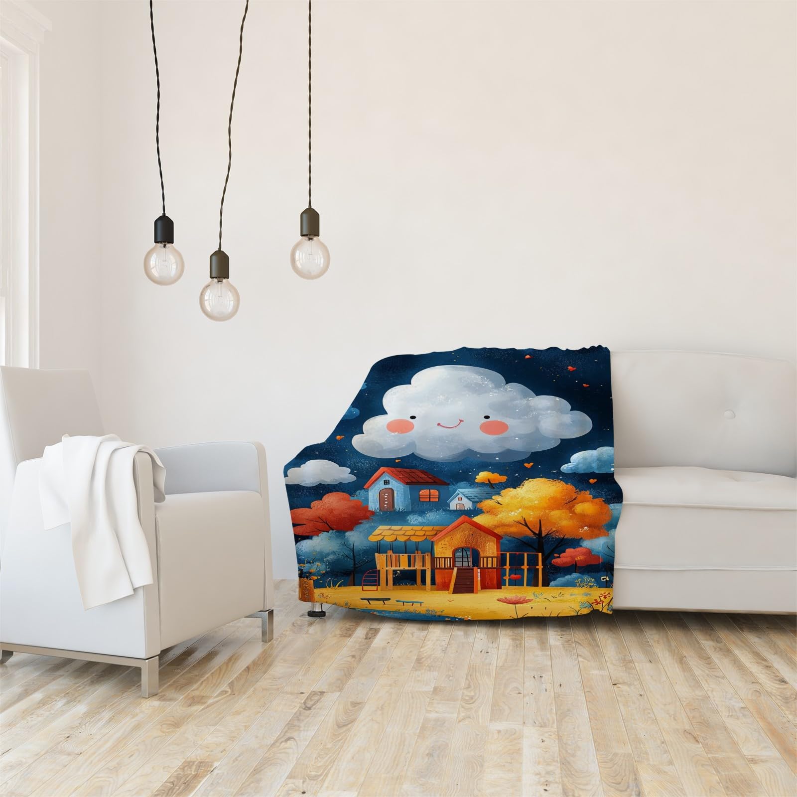 Koc chmury kreskówka gwiaździste niebo koc łóżko pojedyncze ciepłe miękkie koce na sofę flanelowe 180 x 200 cm na wszystkie pory roku