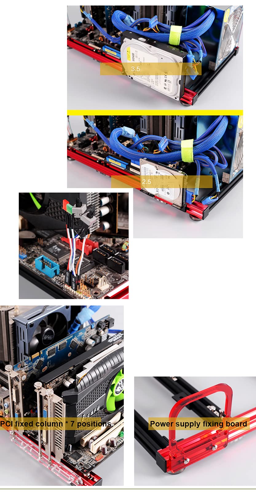Amazon.com: Mini ITX MATX ATX PC Test Bench DIY Open Air Frame