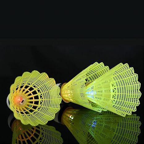 Sunkizzrs Nylon Shuttlecocks (Pack of 4) Nylon Badminton Shuttle Cock for Outdoor Indoor Sport Activities