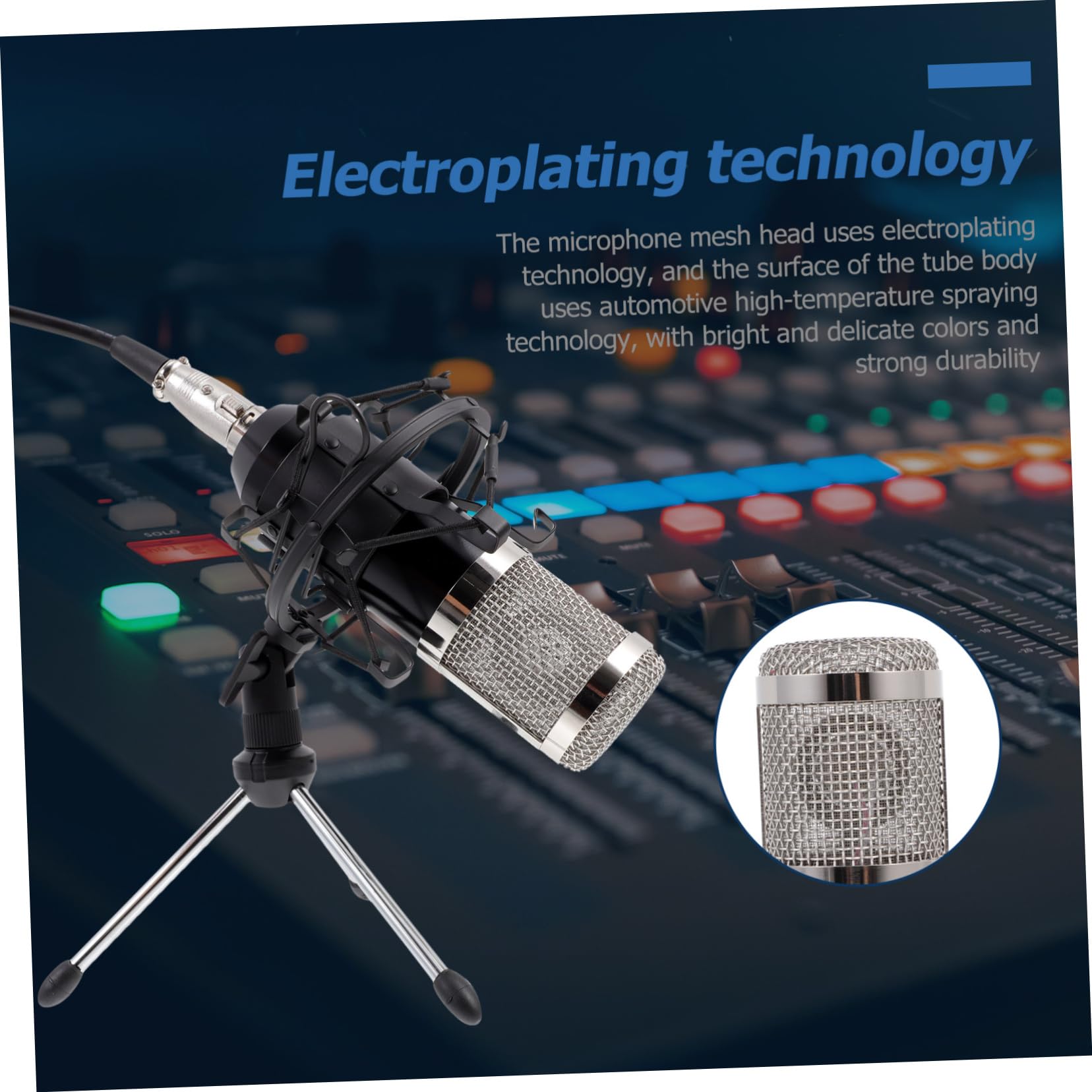 Toyvian Microfono Condensatore per Riunioni Ktv Set Microfono Durevole per Trasmissioni in Diretta Spettacoli e Altre Applicazioni Leggero e Compattibile