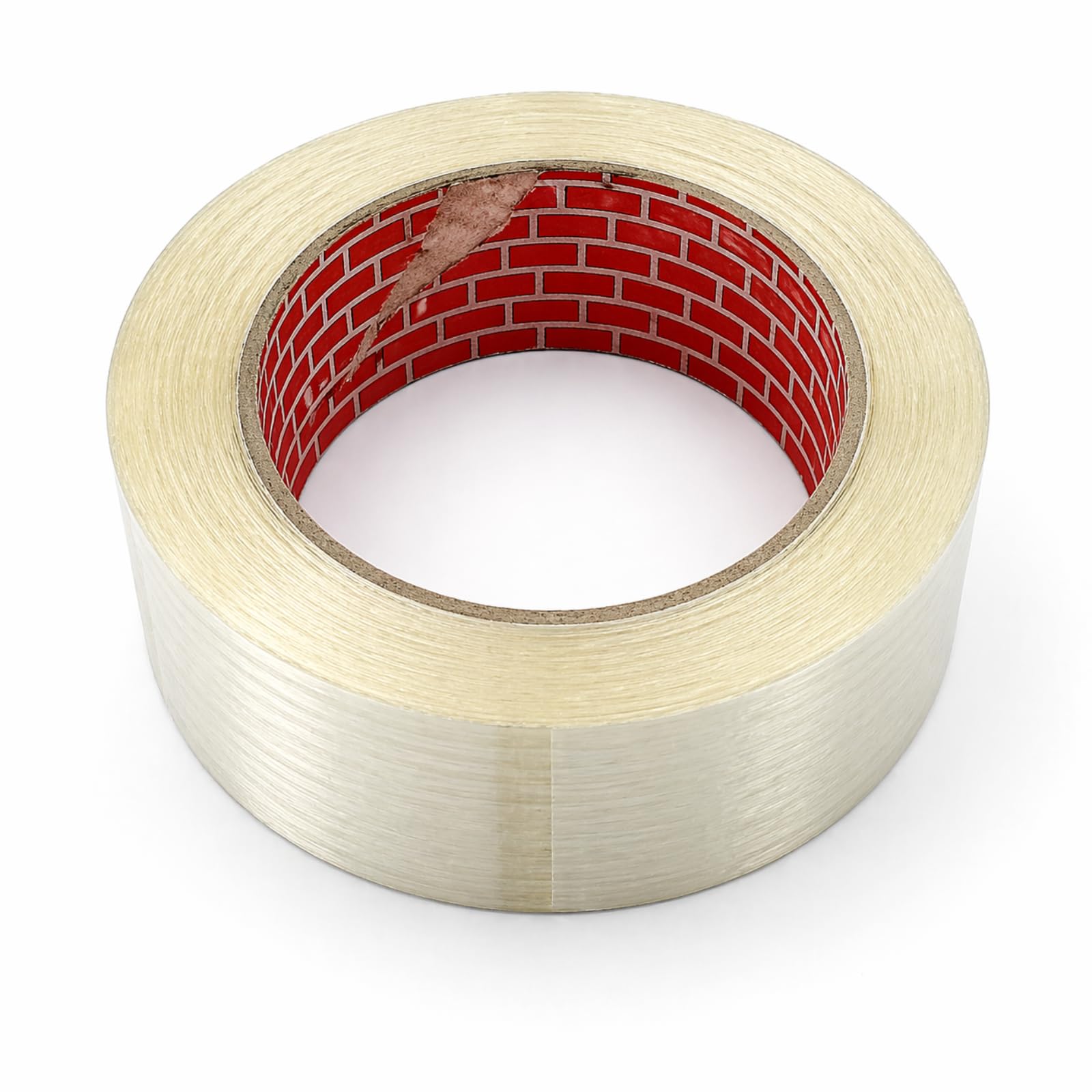 Nastro Adesivo Rinforzato M10 Unidirezionale, Fibre in Vetro, Trasparente, 50 mm x 50 m, Alta Resistenza alla Trazione per Imballaggi Pesanti, Pallet e Fissaggi Industriali (6)