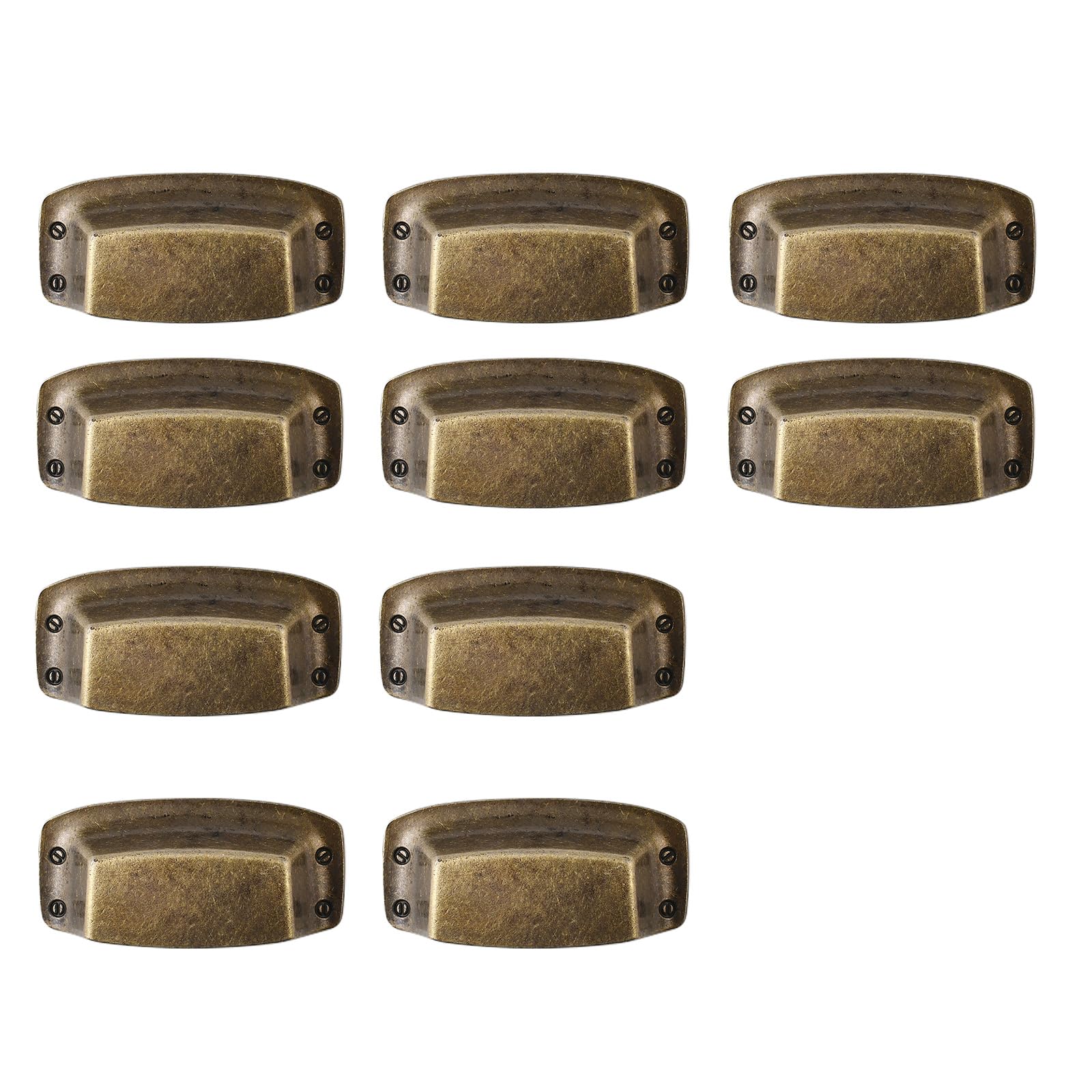 Elnwnnkc 10Pcs Strong Mixture Arched Pull Handles Featuring Permanent Aesthetic For Furniture Enhancement And Square Coastal Appearance For User Friendly Use Comfortable Grip Pull
