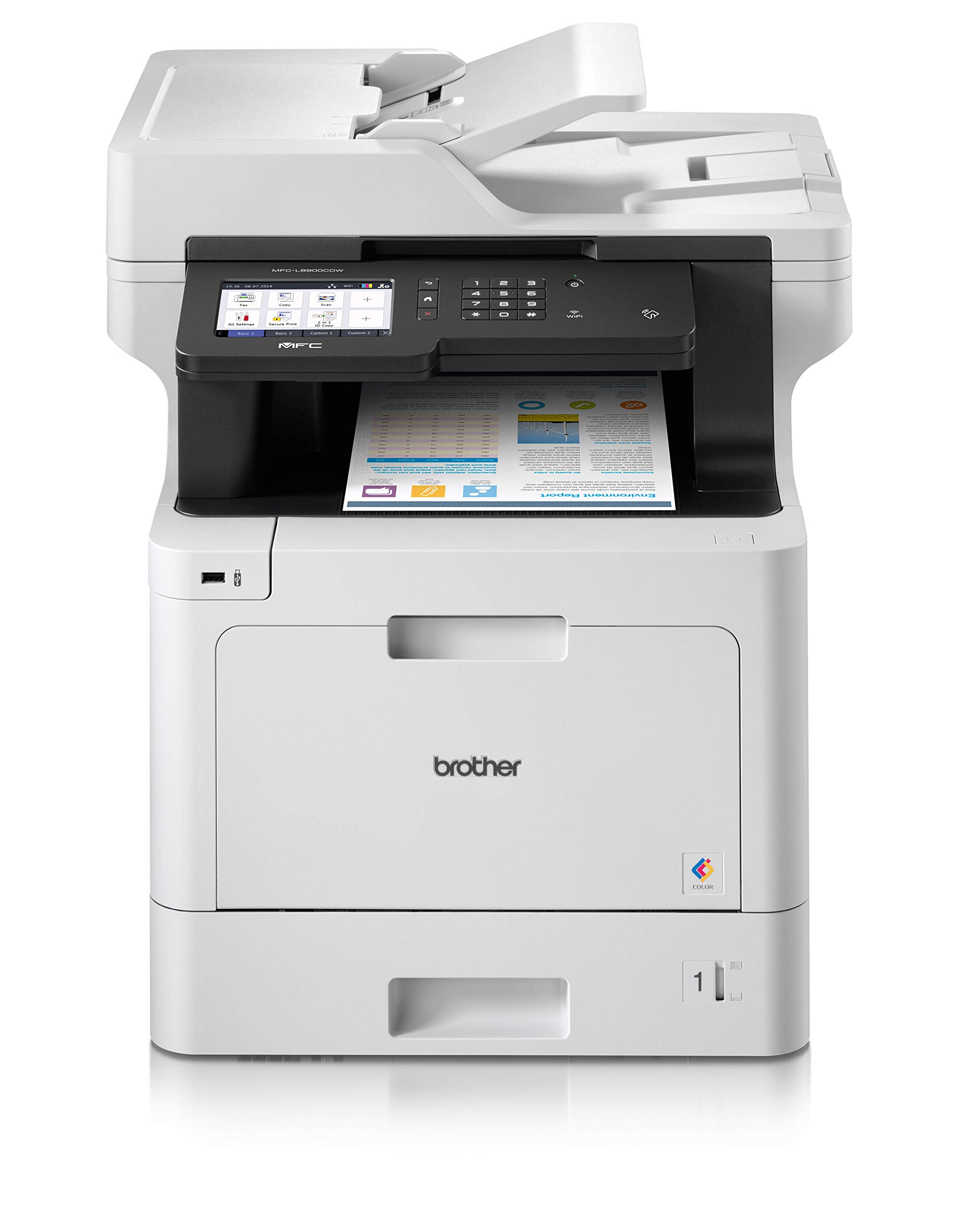 Brother MFC-L8900CDW Imprimante Multifonction professionnel 4 en 1 | A4 | Connecté & flexible | Couleur | Wi-Fi & Ethernet Gigab
