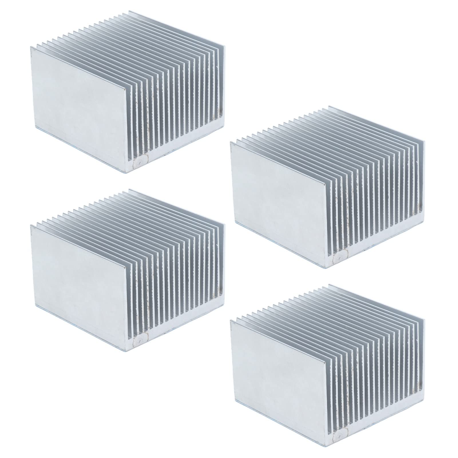 4 Alette di Raffreddamento del Dissipatore di Calore in Alluminio 60 X 60 X 39 Mm Dissipatore di Calore Anodizzato per Modulo CPU e Modulo di Alimentazione Contatto d'aria di Grandi (Con