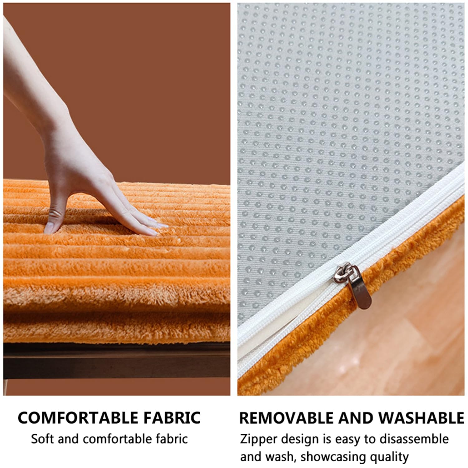 Banco para interiores y exteriores, 120 x 40 cm de grosor y cálido, antideslizante con cremallera para una fácil limpieza, ideal para jardín y uso doméstico, cómodo accesorio de asiento