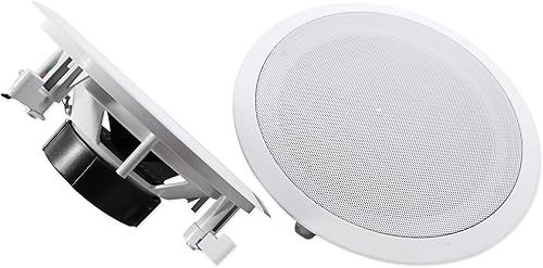 Miniatura 4 de Rockville Par HC85 - Altavoces de cine en casa, 8 pulgadas, 700 W, 8 ohmios, color blanco