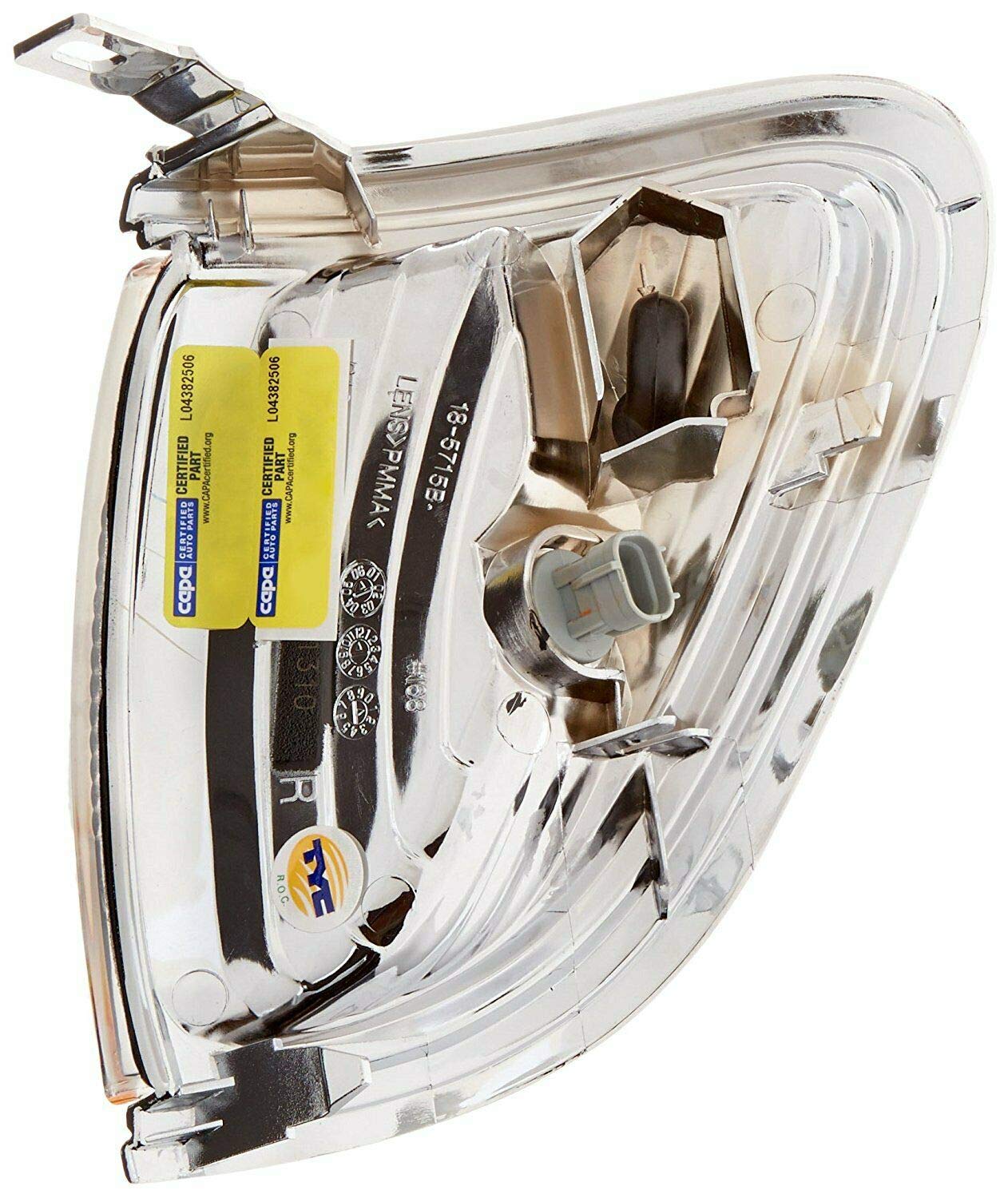 Golden Selection Right Front Amber Len Chrome Corner Light Lamp Passenger Side Compatible with 2001-2004 Toyota Tacoma 2.4L 2.7L L4 3.4L V6 81610-04080 8161004080 TO2521161 18-5715-90 18571590