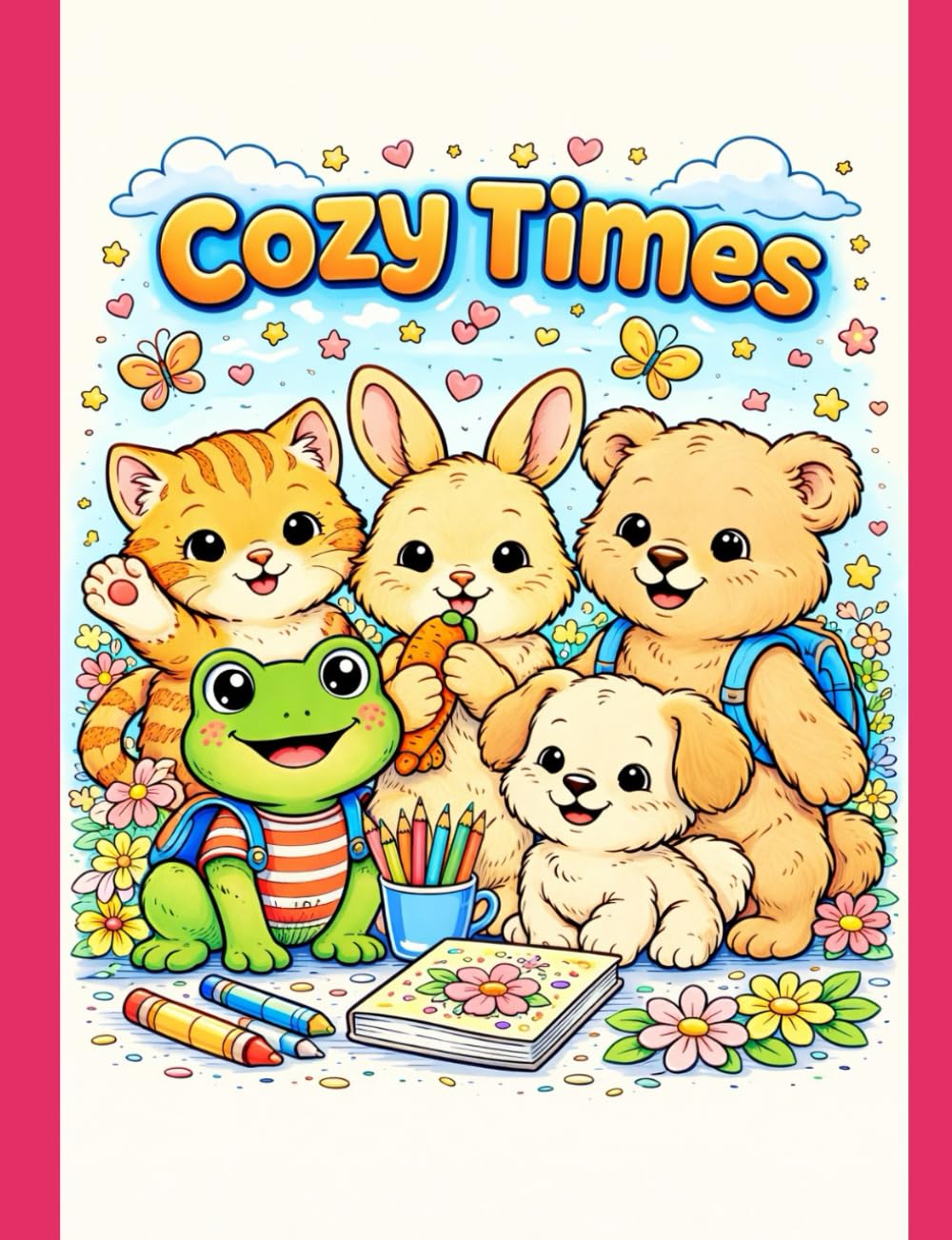Cozy Times: cute and calming coloring book