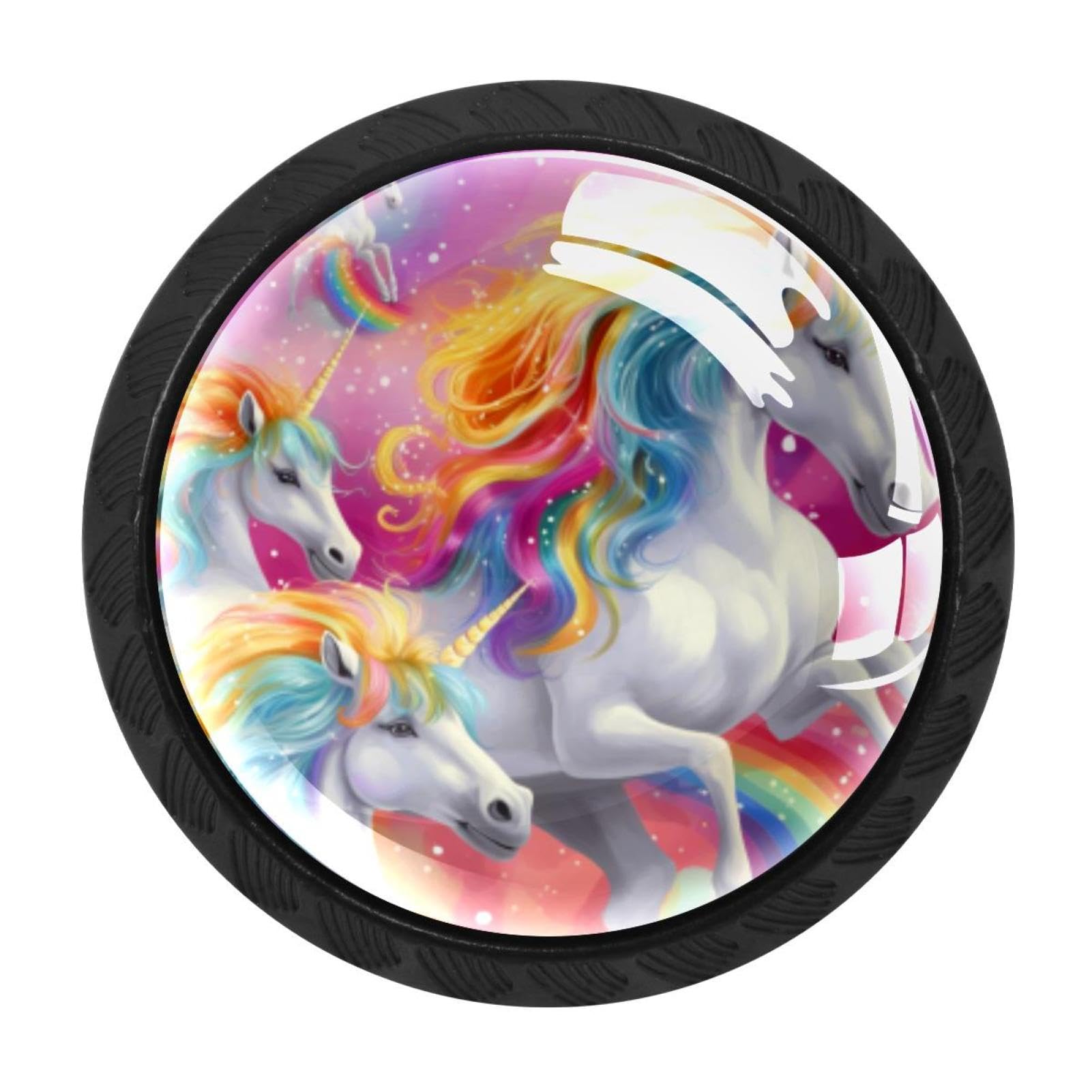 Chenzzzz Multicolored 14 4 Pack Rainbow Unicorn Kitchen Cabinet Knobs Drawer Knobs Door Dresser Handles For Personalized Gifts Great For Any Occasion