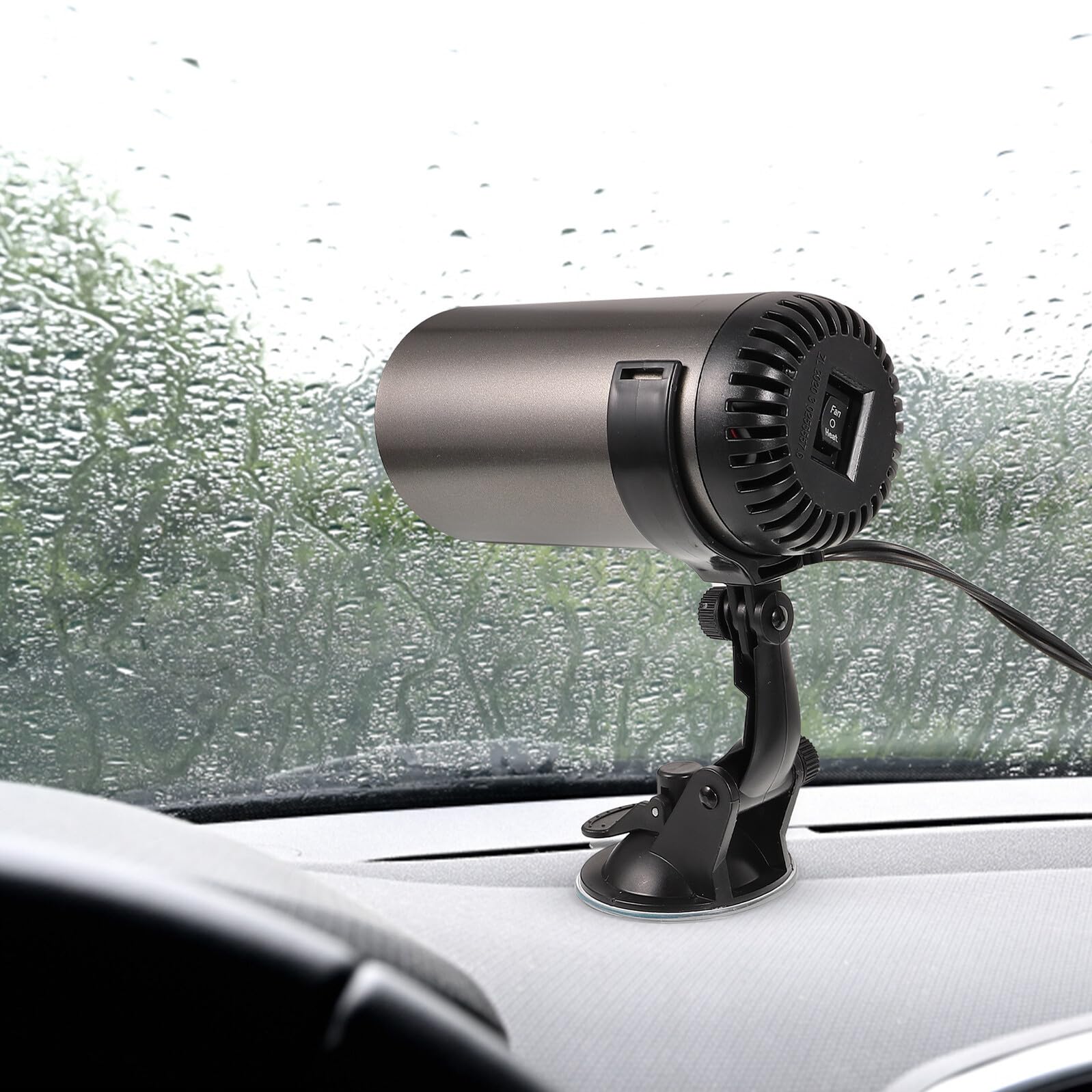 ABOOFAN Calentador Portátil para Coche 24v Desempañador Automático de Parabrisas Ventilador Eléctrico Compacto para Calefacción y Descongelación Rápida Uso Automotor Seguro
