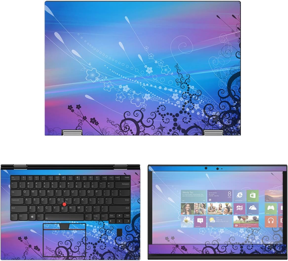 Decalrus - Protective Decal Skin Sticker for Lenovo ThinkPad X1 Yoga (3rd Gen.) (14" Screen) case Cover wrap LEtnkpadX1Yoga3gen-140