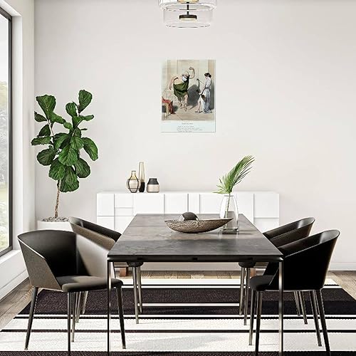 Miniatura 3 de ART.COM Impresiones artísticas para pared Sócrates Visiting Aspasia por Honore Daumier, decoración de bellas artes, 24 x 32 pulgadas