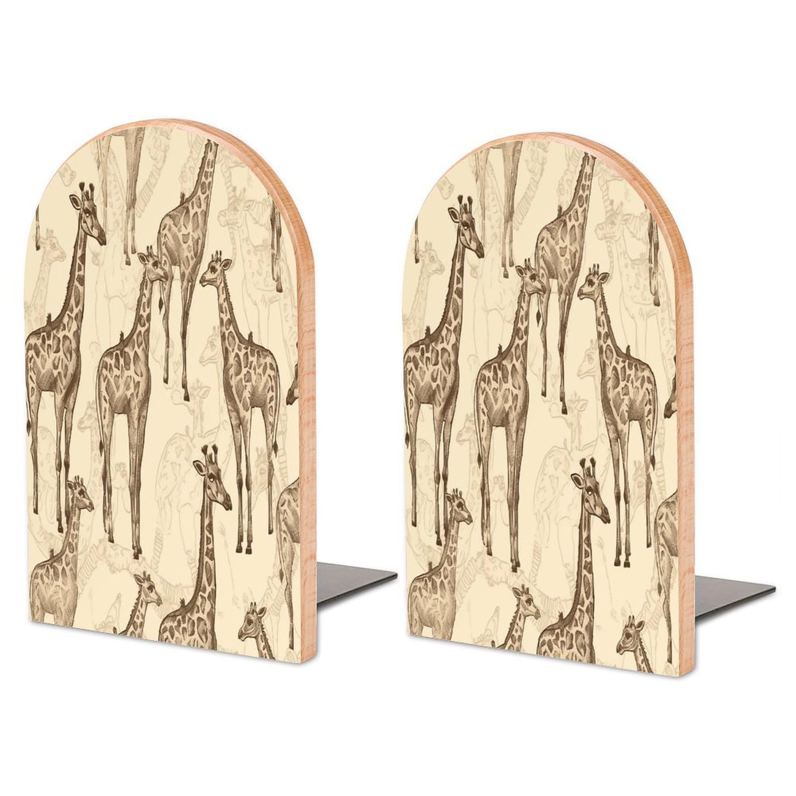 Sujetalibros de jirafas infantiles para decorar la habitación de los niños