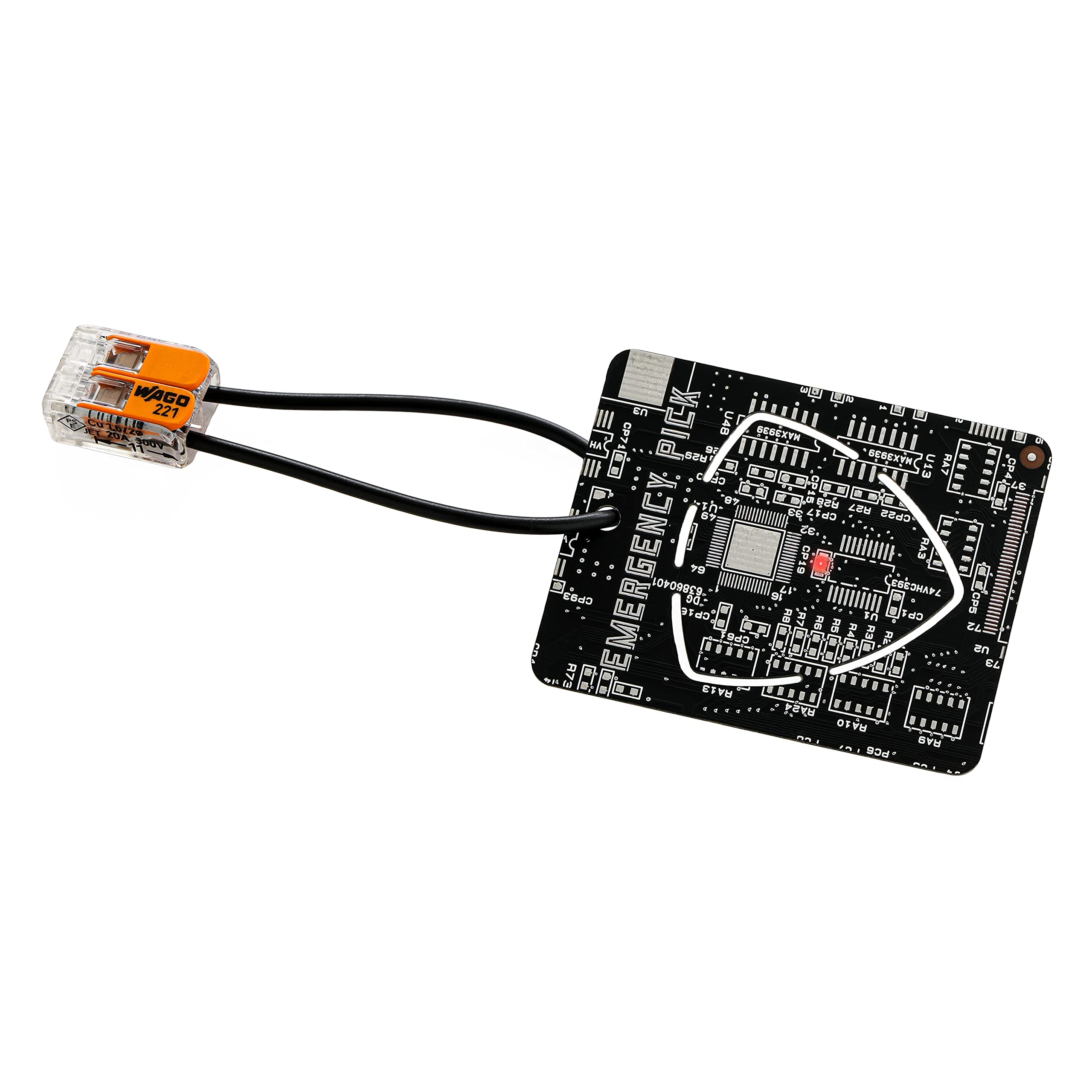 FLASH PCB ver. 基板アート ピックキーホルダー 黒