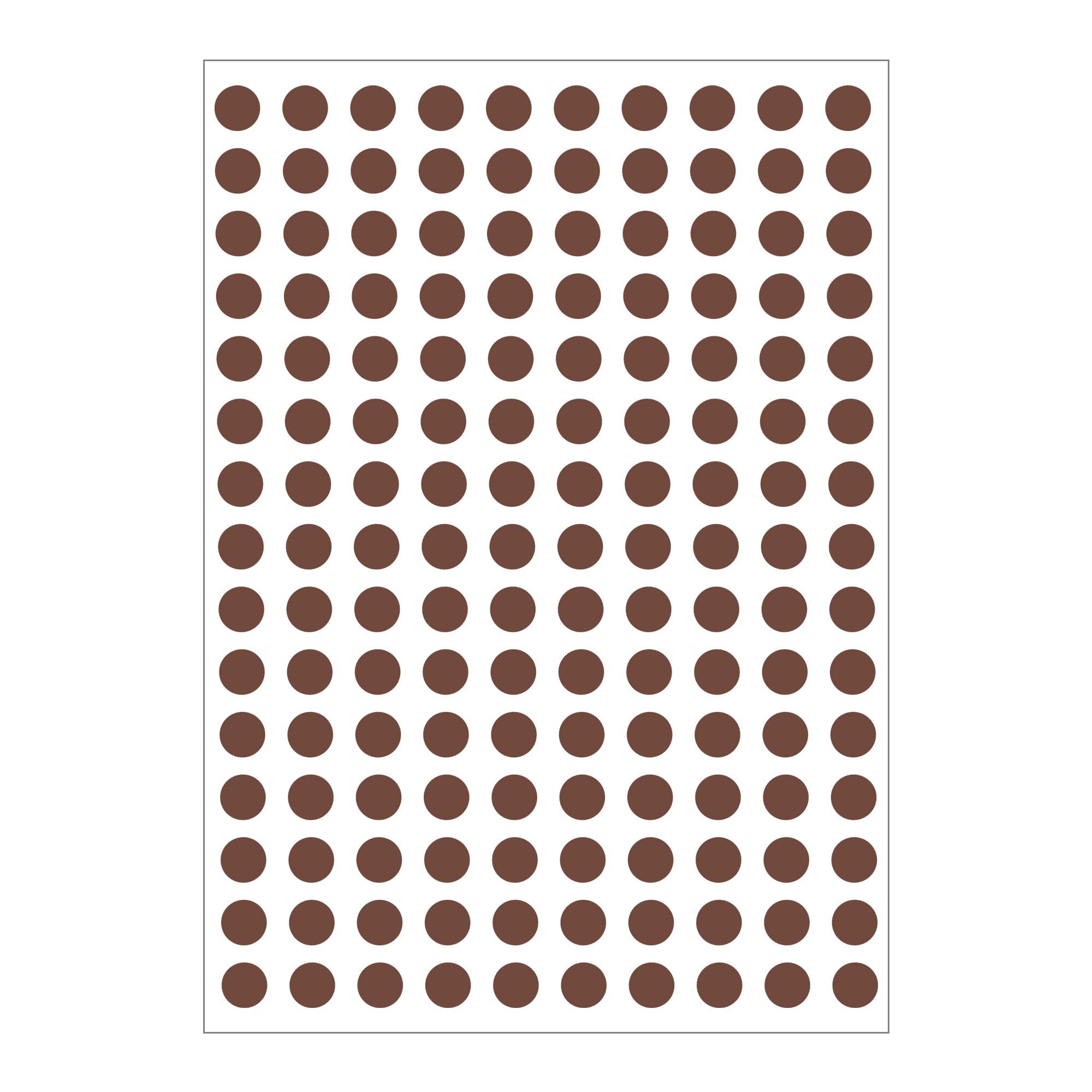 Isoul Brown 3000 Dot Stickers, 10Mm Coloured Round Dots Stickers Sticky 20 Sheet Labels Sticker 10 Colours Assorted Self Adhesive For Event Activity Schools Coding Inventory Diy Crafts