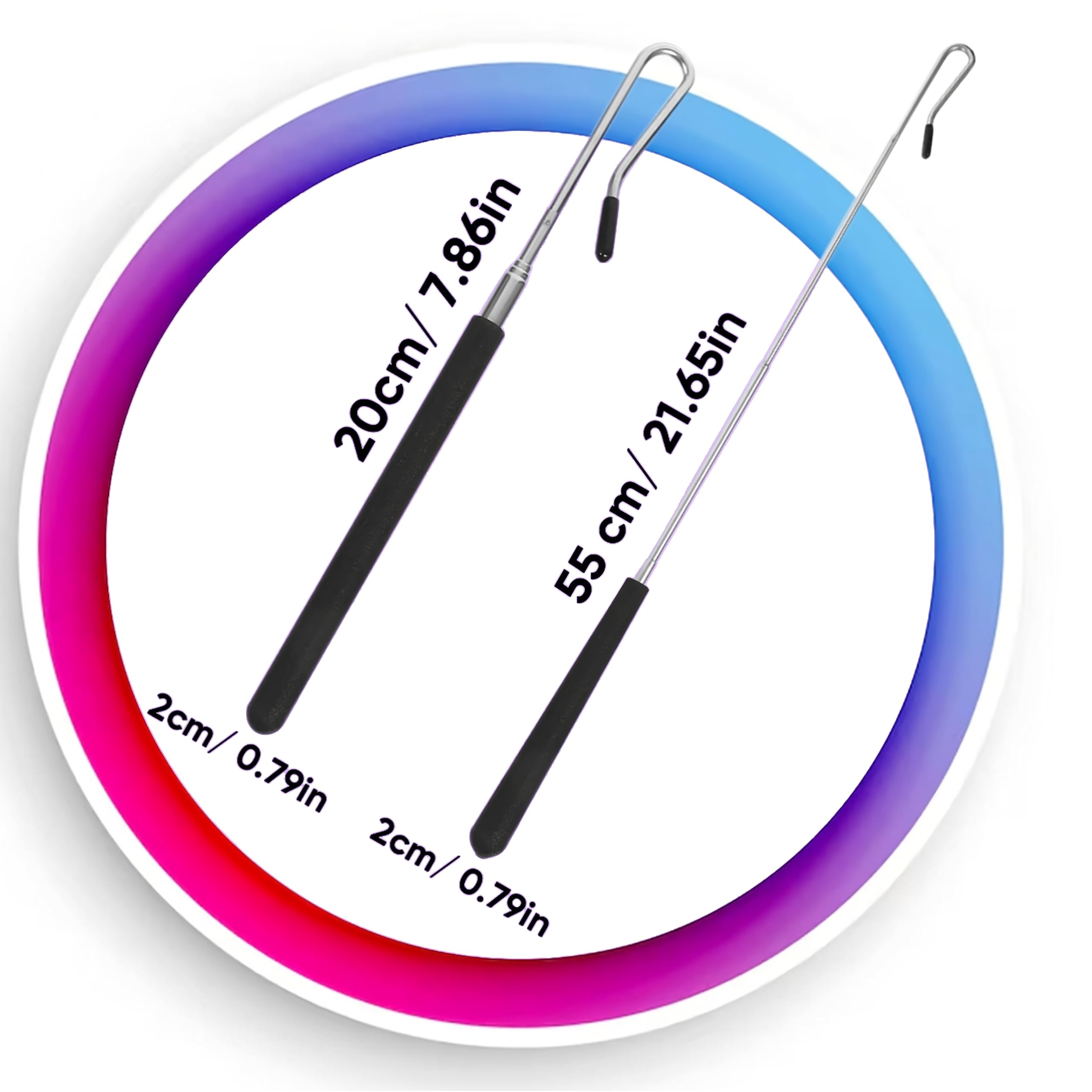 2-Pack Adjustable Puppet Arm Rods 55 cm (21.65 in) – Extendable Control Sticks for Hand & Jeffy Puppets – Professional Puppet Accessories, Durable and Extra Long for Smooth Movement | Britiva