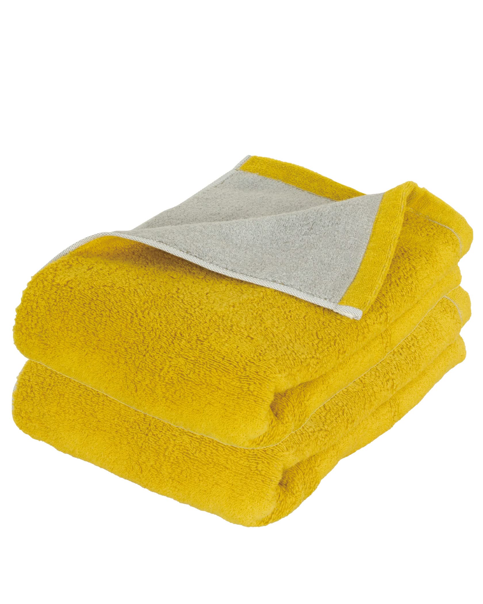 Imabari Certified Reversible Bath Towel Set of 2 Mimosa Grey 27x51in Cotton