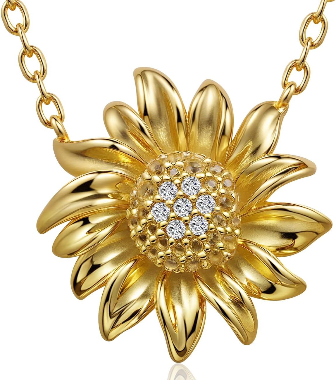 925 Sterling Silver Platinum Plated Star Necklace for Women - Cubic Zirconia Celestial Pendant Hypoallergenic Jewelry Gift for Birthday Anniversary