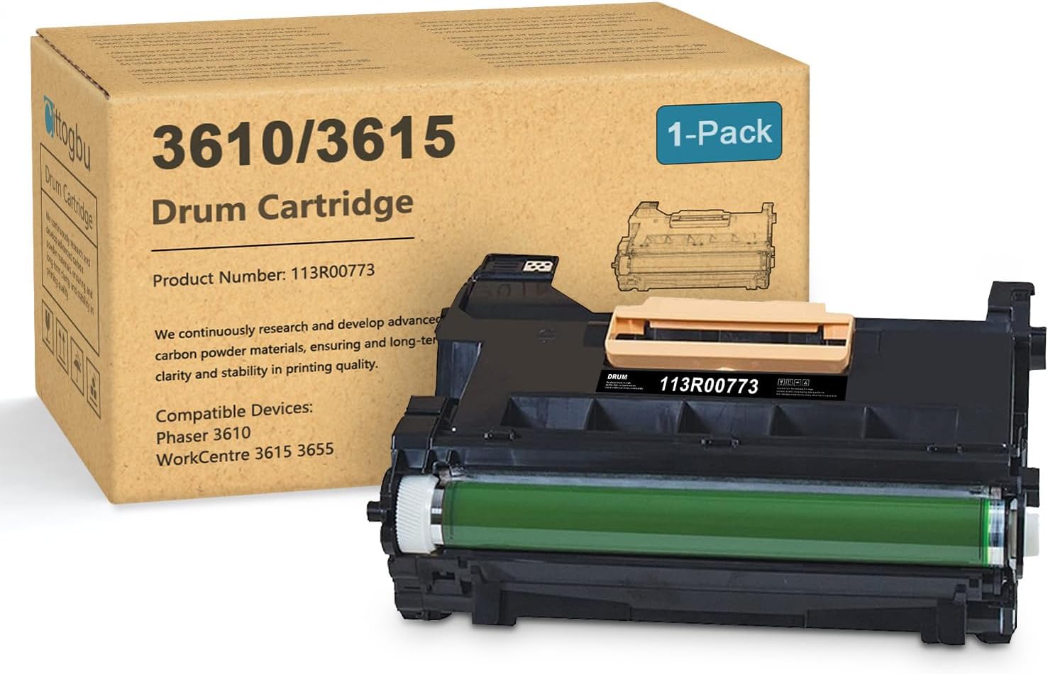 Amazon.com: Phaser 3610 Drum Cartridge 113R00773 - 1 Pack Phaser 3610 ...