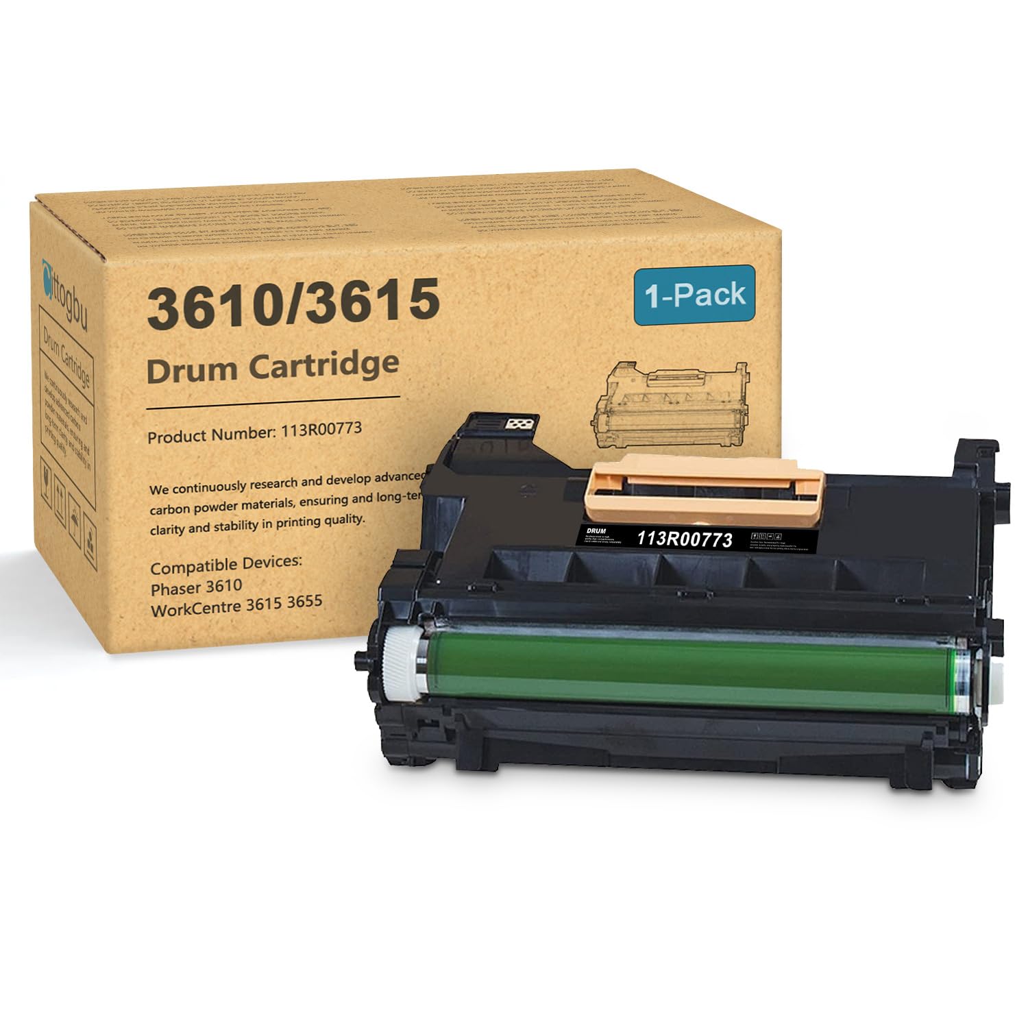 Amazon.com: Phaser 3610 Drum Cartridge 113R00773 - 1 Pack Phaser 3610 ...