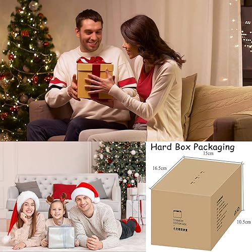 Miniatura 5 de Tecbeauty - Organizador de almacenamiento de bastoncillos de algodón - 2 rejillas separadas. Recipiente de baño para hisopos de algodón con tapas