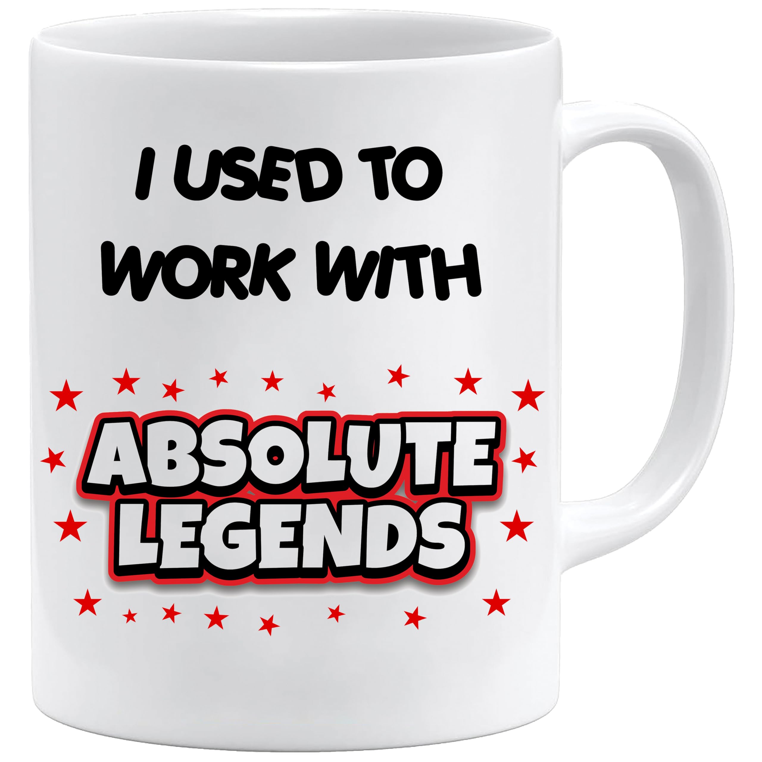 Acen Merchandise Women's White Office Mug - Leaving Gifts | I Used To Work With Absolute Legends Mug | Funny Work Gifts | Funny Work Colleague Gifts | Leaving Gifts For Colleagues | Colleague Leaving Gifts