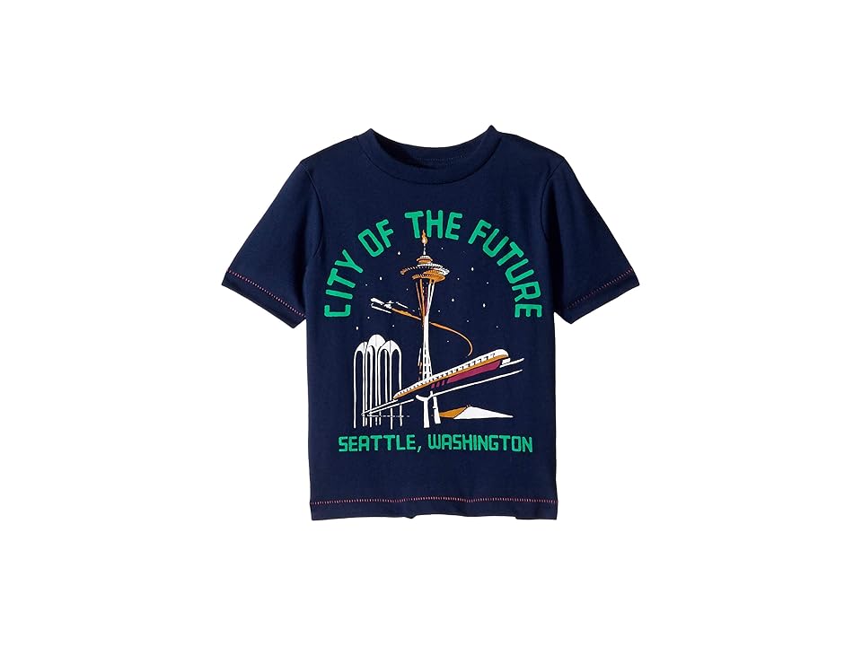

PEEK Space Needle Tee (Toddler/Little Kids/Big Kids) (Navy) Boy's T Shirt